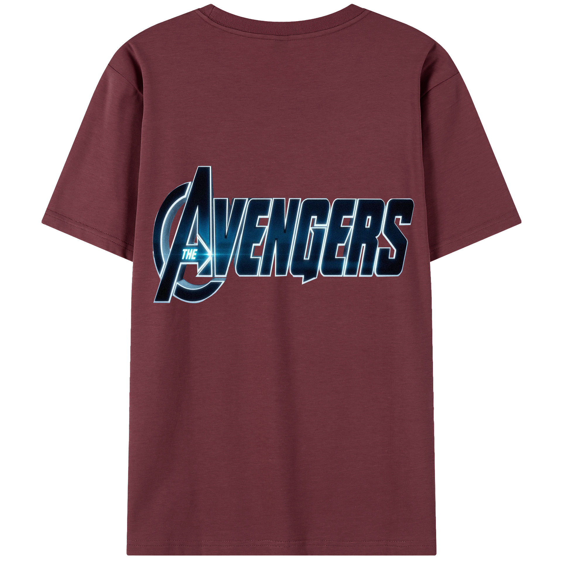 （画像用） アベンジャーズ The Avengers 綿100％半袖Tシャツ（背面プリント）